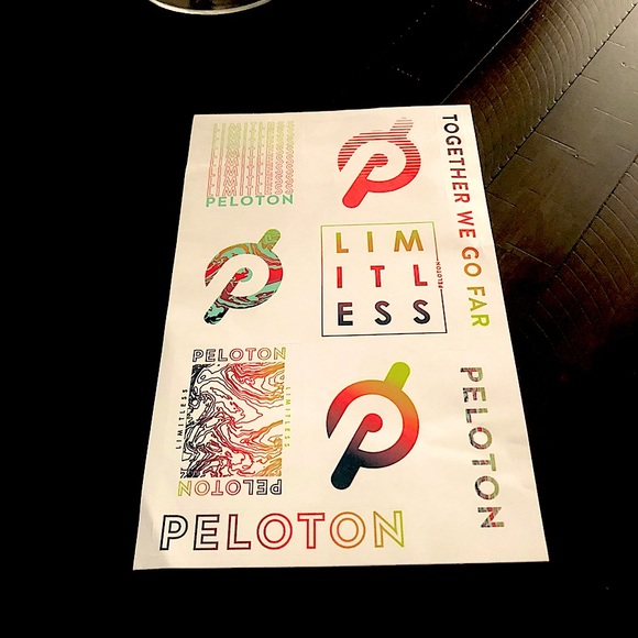 Peloton pink theme stickers sheet - Picture 1 of 1